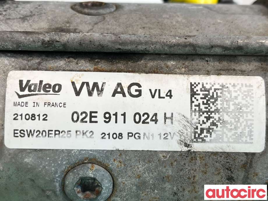 Starter diesel til VW Tiguan 2011-2016 (Type I, Fase 2)  (VOLKSWAGEN|02E911024HX|ESW20ER25|02E911024H)