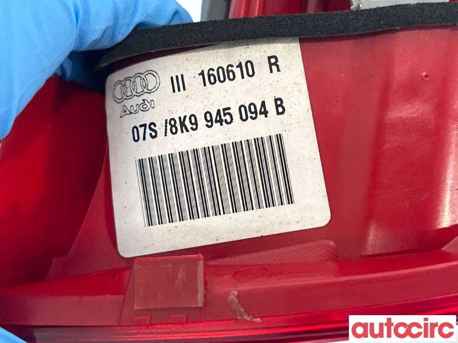 Baklykt høyre indre til Audi A4, Allroad 2009-2016 (Type I) (B8) (B8) (AUDI|8K9945094B)
