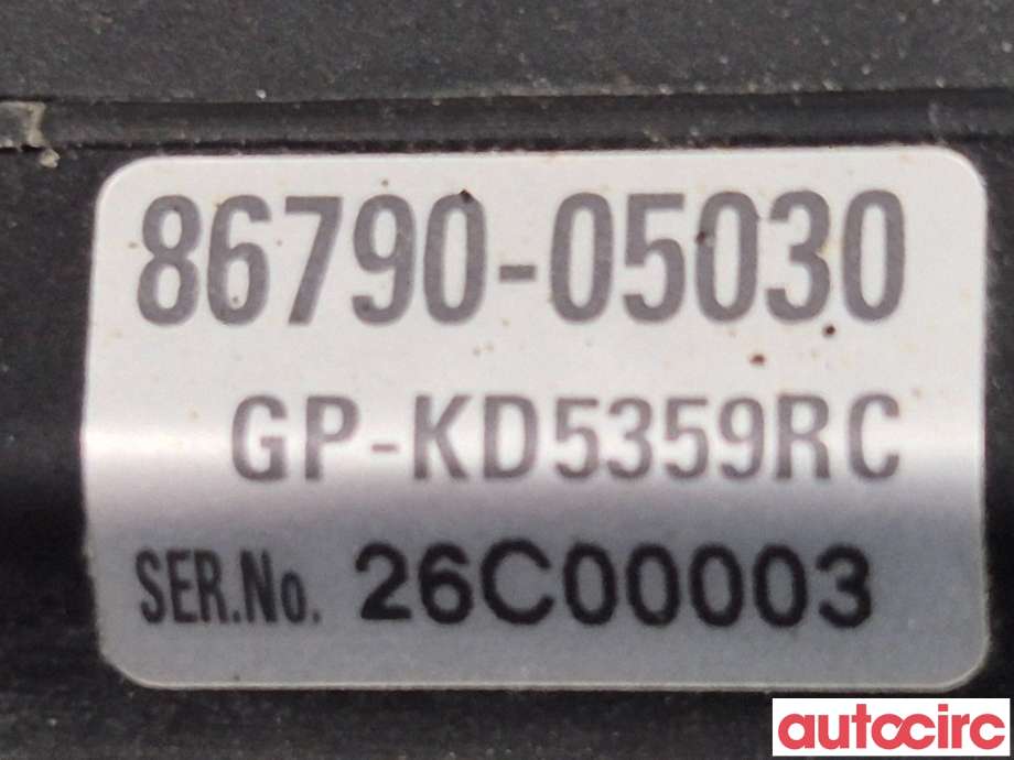 Kamera til Toyota Avensis 2009-2015 (Type III, Fase 1)  (TOYOTA|8679005030|GP-KD5359RC|86790-05030)