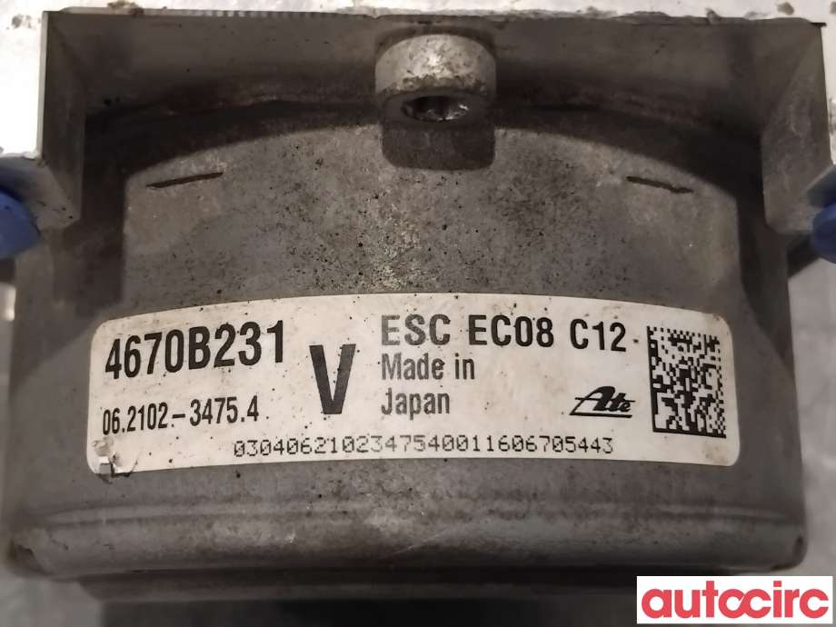 ABS sentral til Mitsubishi Outlander 2015-->> (Type III, Fase 2)  (MITSUBISHI|4670B232|062109-73803|4670B231)