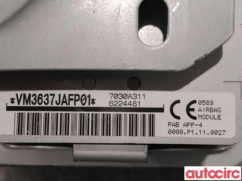 Airbag passasjer til Mitsubishi Outlander 2015-->> (Type III, Fase 2)  (MITSUBISHI|7030A311|)