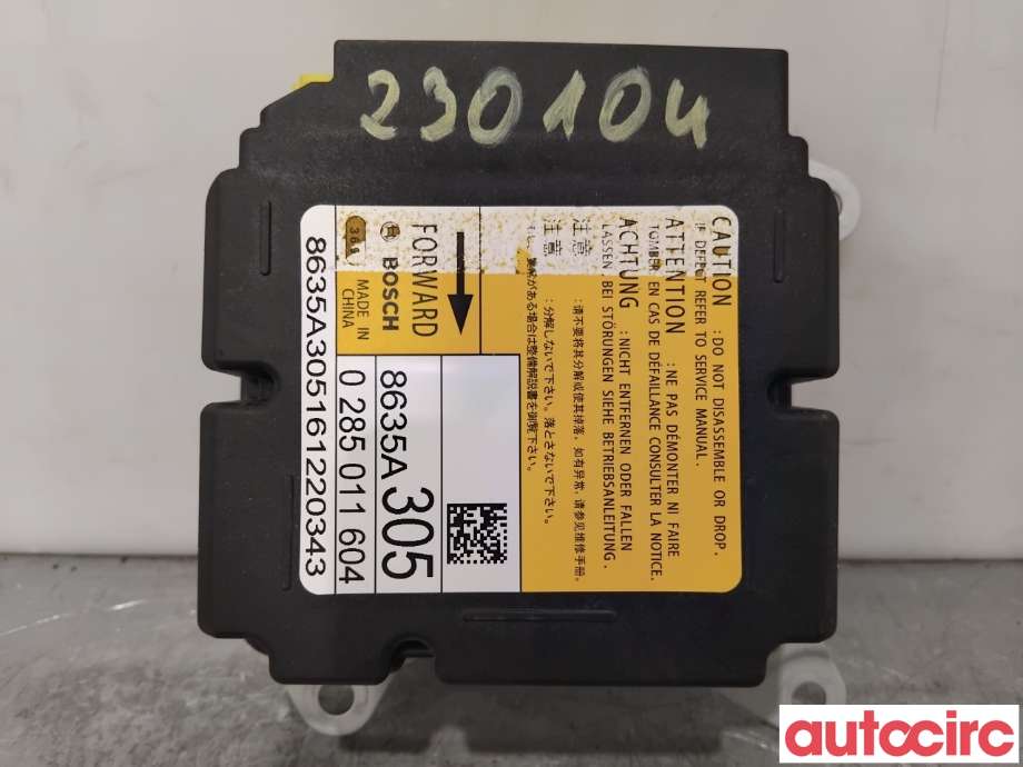 Airbag elektronikk til Mitsubishi Outlander 2015-->> (Type III, Fase 2) (MITSUBISHI|8635A305|0285011604)
