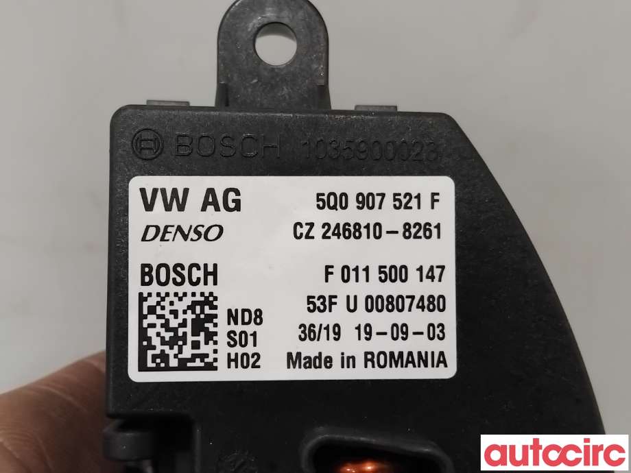 Varmeapparat motstand til Škoda Octavia 2017-2020 (Type III, Fase 2)  (SKODA|5Q0907521C|246810-8261|5WA907521)