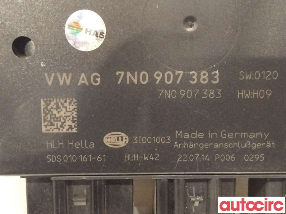 Styreenhet hengerfeste til VW Passat 2011-2015 (B7) (B7) (VOLKSWAGEN|7N0907383A|)