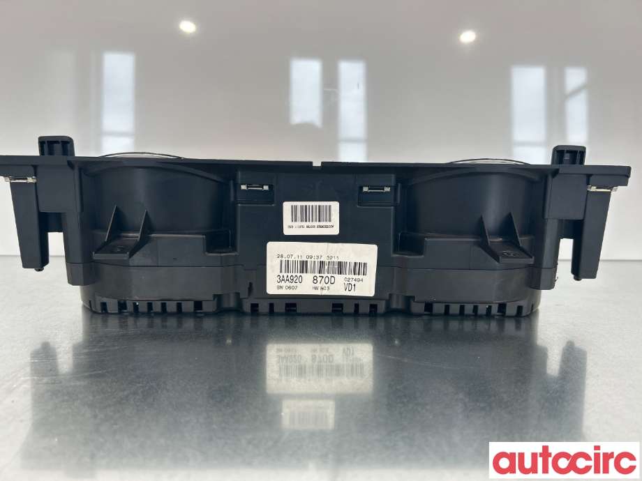 Instrumentpanel til VW Passat 2011-2015 (B7) (B7) (VOLKSWAGEN|3AA920870AX||3AA920870A)