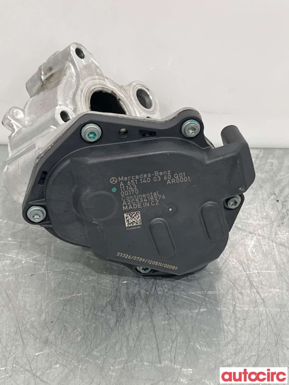 EGR-ventil til Mercedes C-Klasse 2011-2014 (Fase 2) (W204) (W204) (MERCEDES|A6511400860|A2C53418576|A6511400360)