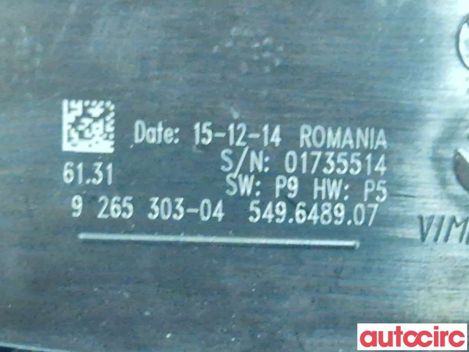 Bryter lys til BMW 4-Serie 2013-2020 (F32/F33/F36) (F32/F33/F36) (BMW|61316847512||61319265303)