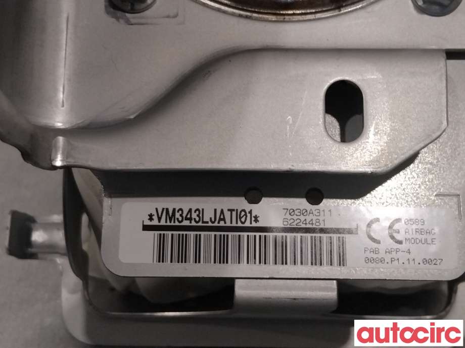 Airbag passasjer til Mitsubishi Outlander 2012-2015 (Type III, Fase 1)  (MITSUBISHI|7030A311)
