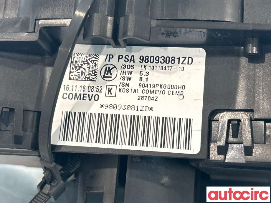 Bryter combi til Toyota Proace 2016-->> (Type II)  (TOYOTA|SU001A5082|10110437-10|96655861ZD)
