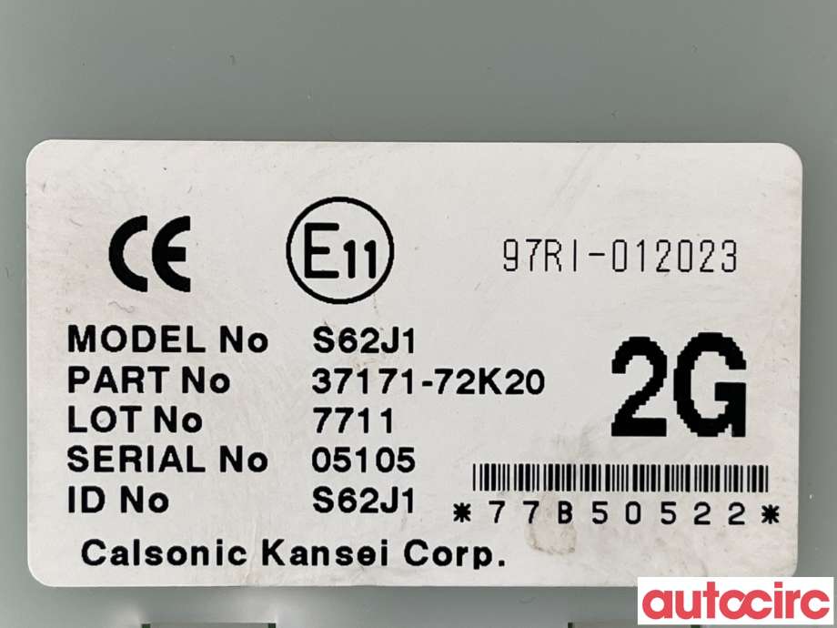 Styreenhet nøkkelfri/keyless til Suzuki Swift 2005-2010  (37171-72K20)