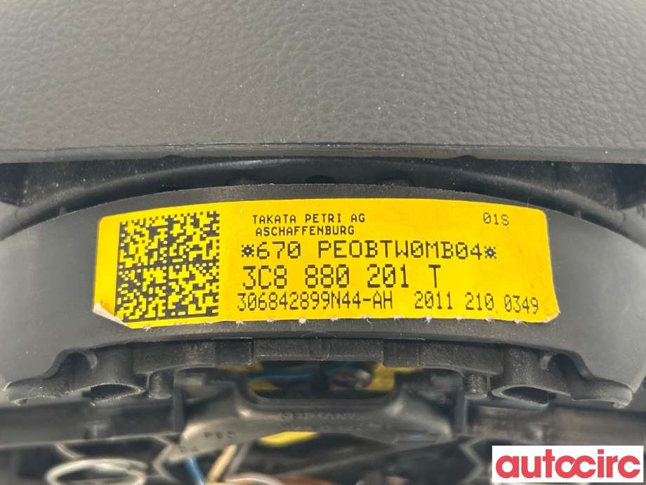 Airbag rattpute til VW Passat 2011-2015 (B7) (B7) (VOLKSWAGEN|3C8880201AH||3C8880201T)