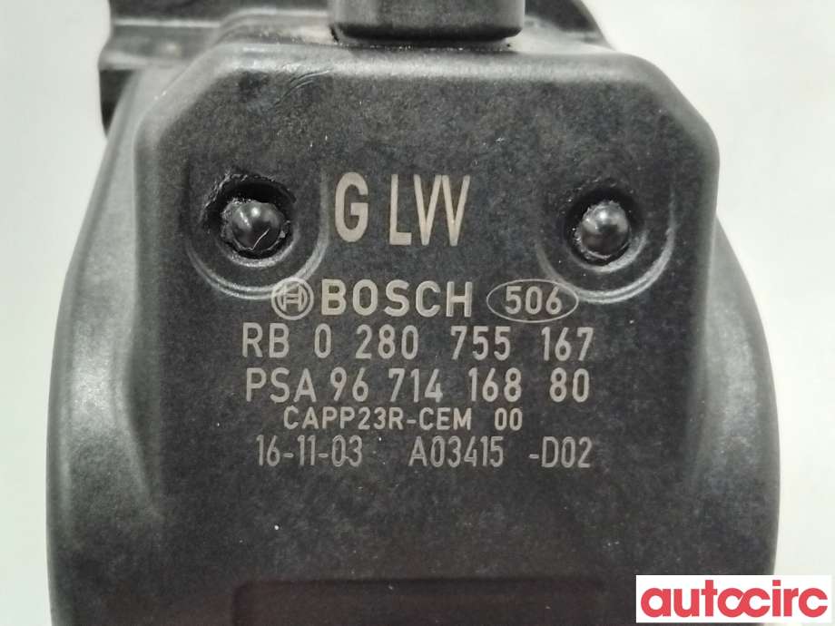 Pedal gass til Citroën Berlingo 2015-2019 (Type II, Fase 2)  (CITROEN|1601EA|0280755167|9671416880)