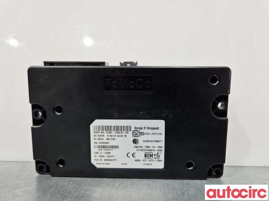 Styreenhet diverse til Ford Fiesta 2013-2017 (Type VI, Fase 2)  (FORD|2117587||D1BT-14D212-RA)
