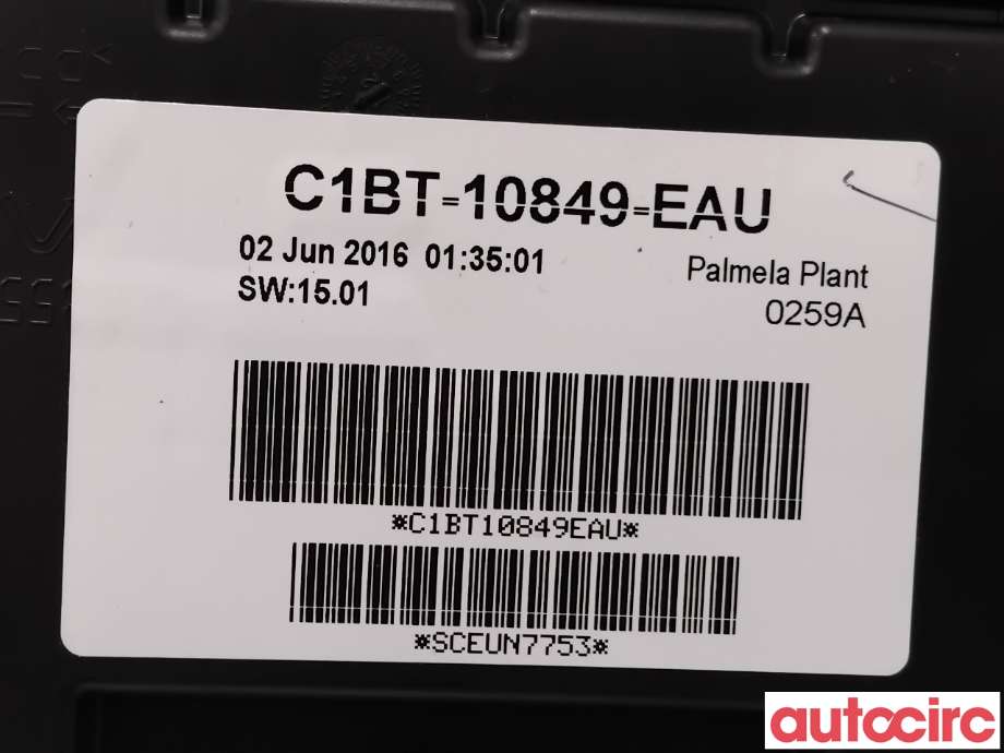 Instrumentpanel til Ford Fiesta 2013-2017 (Type VI, Fase 2)  (FORD|2086524||C1BT-10849-EAU)