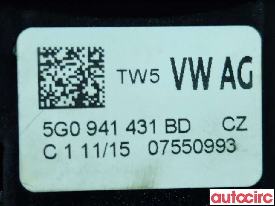 Bryter lys til VW Golf VII 2012-2017 (Fase 1)  (VOLKSWAGEN|5G0941431BD)