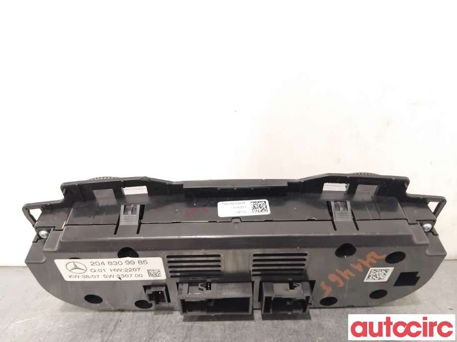 Varmeapparat betjening til Mercedes C-Klasse 2007-2011 (Fase 1) (W204) (W204) (MERCEDES|A2048309985|2048309985|A2049000807)