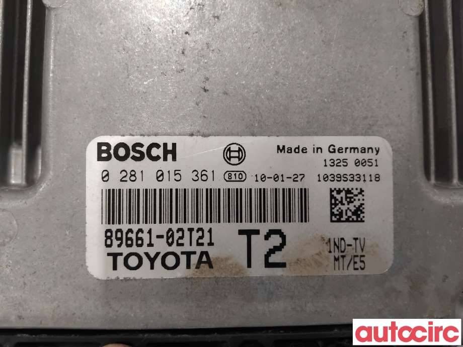 Styreenhet motor til Toyota Corolla 2007-2013  (TOYOTA|8966002X01|0281015361|89661-02T21)