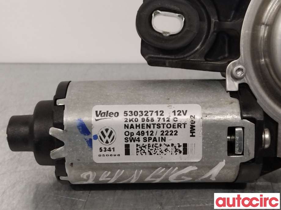 Viskermotor bakrute til VW Caddy 2010-2015 (Type III, Fase 2)  (VOLKSWAGEN|2K0955712C|2K0955712F)