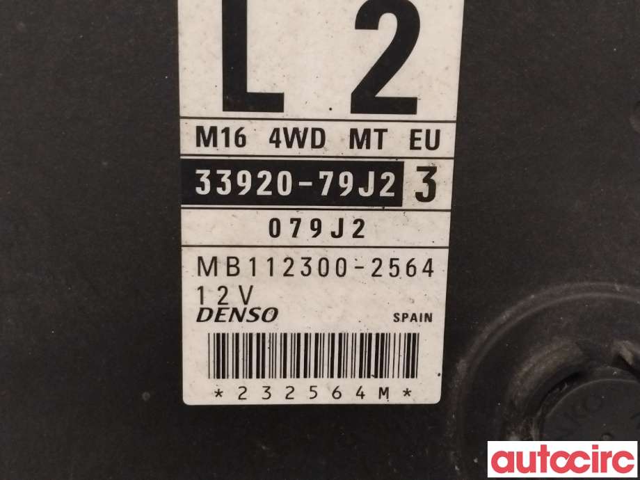 Styreenhet motor til Suzuki SX4 2006-2009 (Type I, Fase 1)  (SUZUKI|33920-79J24|MB112300-2564|33920-79J23)