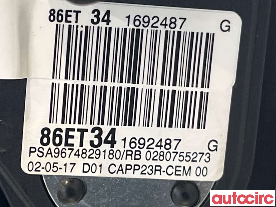Pedal gass til Peugeot 3008 2016-->> (Type II)  (PEUGEOT|9836042080|1692487)