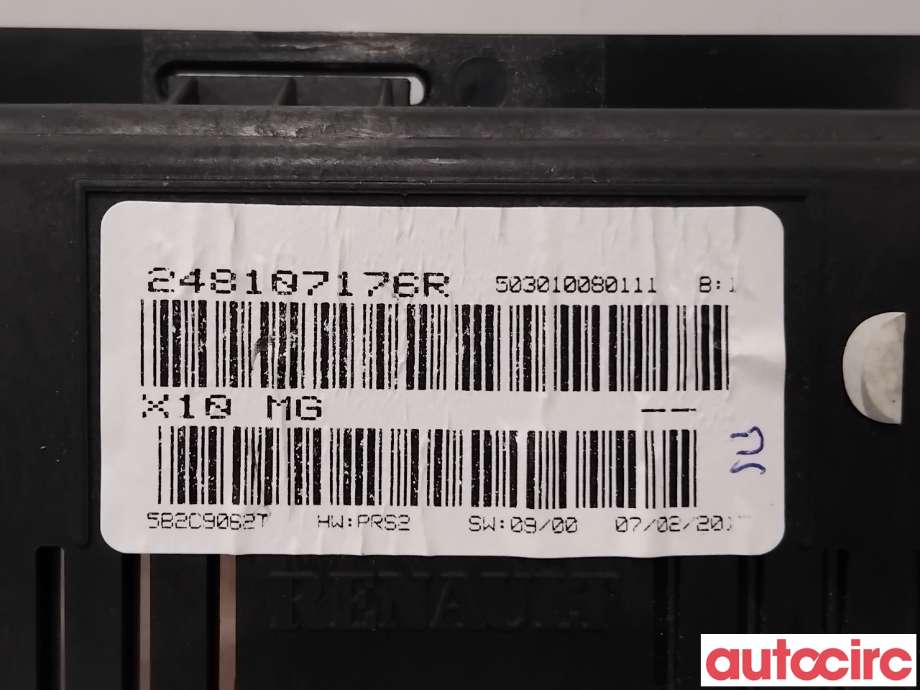 Instrumentpanel til Renault Zoe 2013-2019 (Fase 1) (RENAULT|248108843R|503010080111|248105950R)