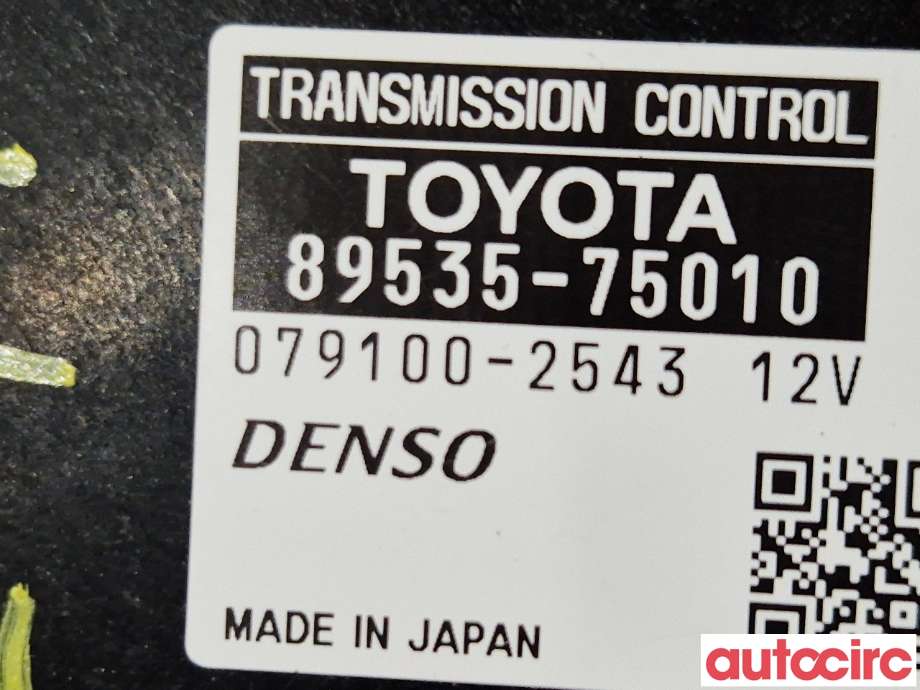 Styreenhet girkasse til Toyota Auris 2010-2012 (Type I, Fase 2)  (TOYOTA|8953575030|)