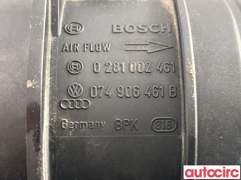 Luftmengde/luftmassemåler til Audi A6 2005-2008 (Type III, Fase 1) (C6) (C6) (AUDI|074906461BX|0281002461|074906461B)