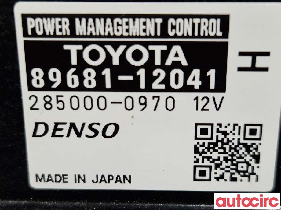 Styreenhet batteri til Toyota Auris 2010-2012 (Type I, Fase 2)  (TOYOTA|8968112041|)