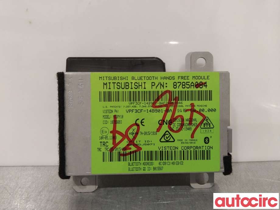 Styreenhet bluetooth til Mitsubishi Outlander 2015-->> (Type III, Fase 2)  (MITSUBISHI|8785A084|)