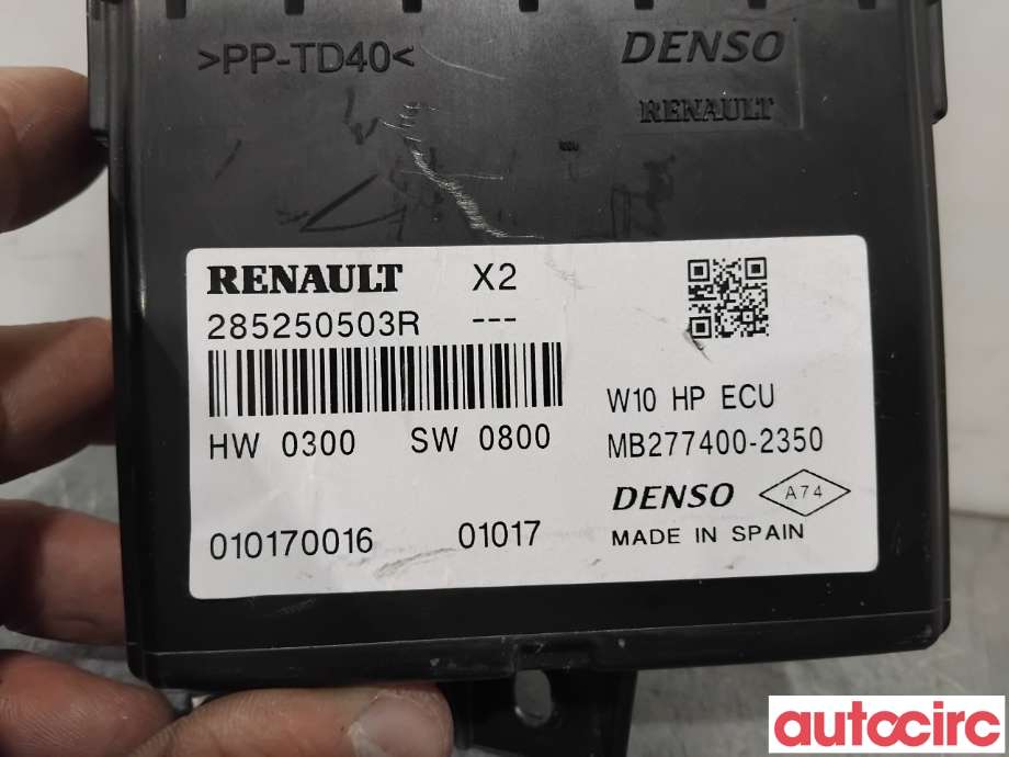 Styreenhet klima/aircondition til Renault Zoe 2013-2019 (Fase 1)  (RENAULT|285252832R|MB277400-2350|285255069R)