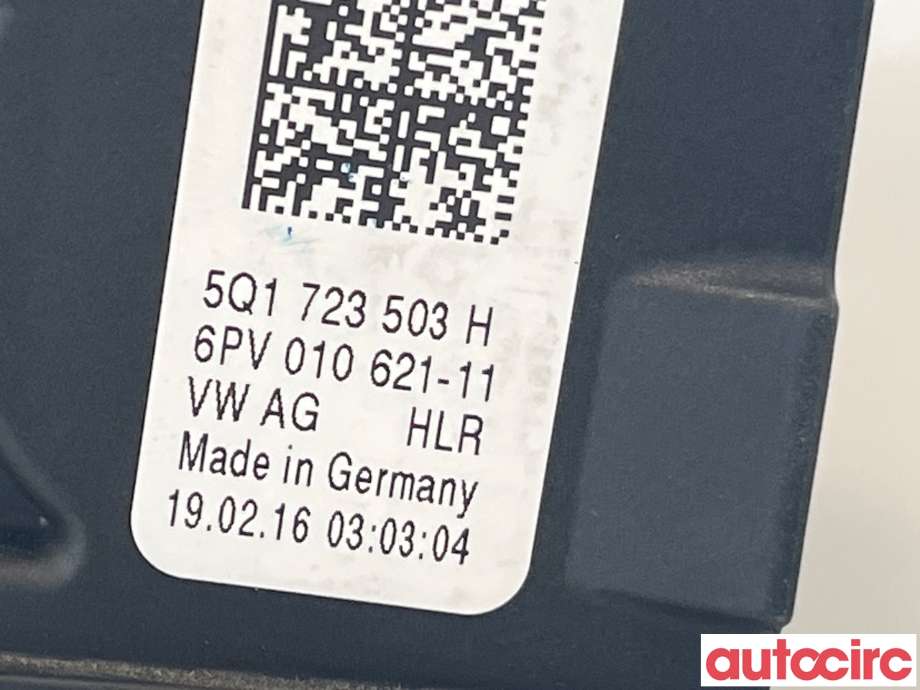 Pedal gass til Škoda Octavia 2013-2016 (Type III, Fase 1)  (SKODA|5Q1723503K|5Q1723503F|5Q1723503H)