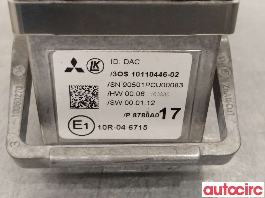Sensor radar til Mitsubishi Outlander 2015-->> (Type III, Fase 2)  (MITSUBISHI|8780A017|)