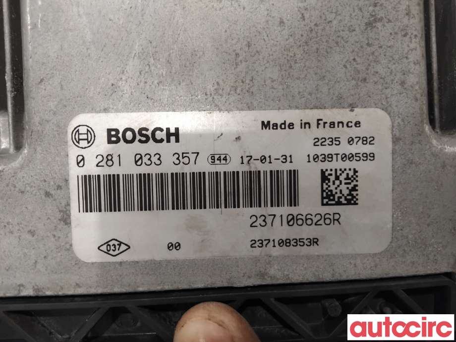 Styreenhet motor til Opel Vivaro B 2014-2019  (OPEL|1676950480|0281033357|237106626R)