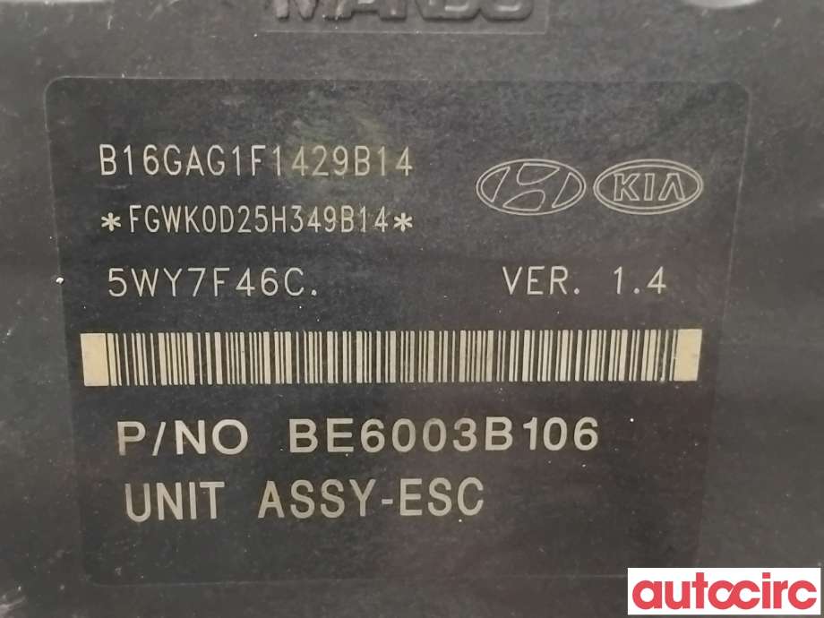 ABS sentral til Hyundai Ix35 2010-2015  (HYUNDAI|589202Y350|BE6003B106|58920-2Y350)