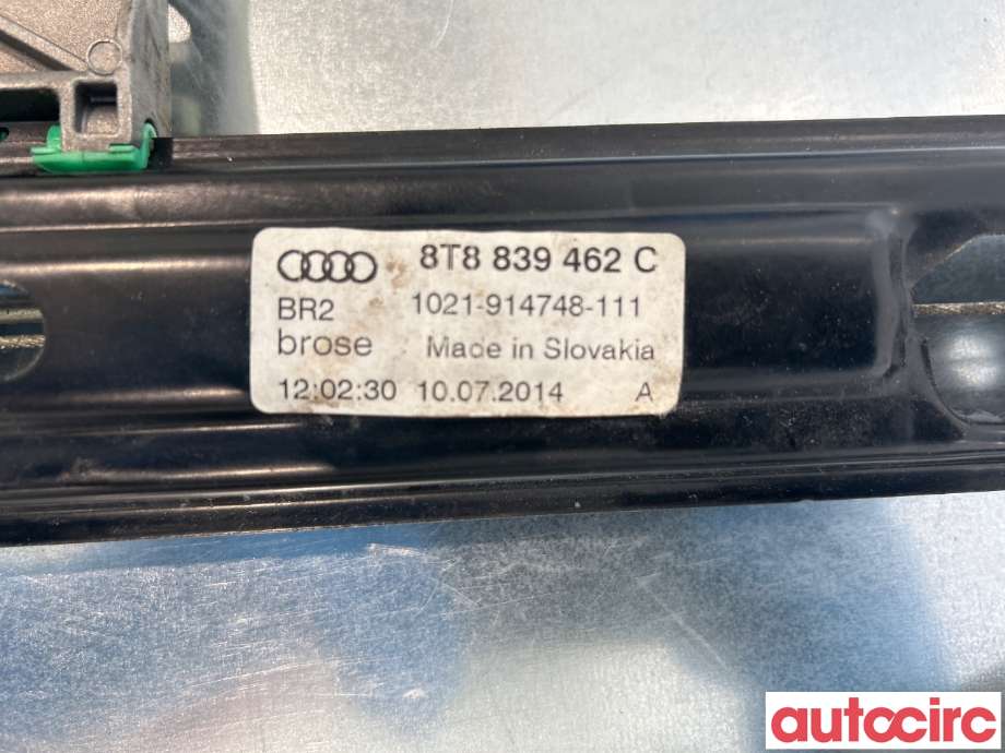 Ruteheis venstre foran til Audi A5 2007-2016 (Type I) (AUDI|8T8837461B)
