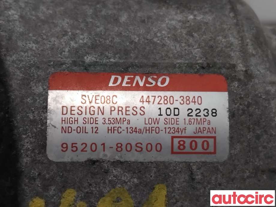 Aircondition kompressor til Suzuki Swift 2017-->>  (SUZUKI|95200-80S00|447280-3840|95201-80S00)