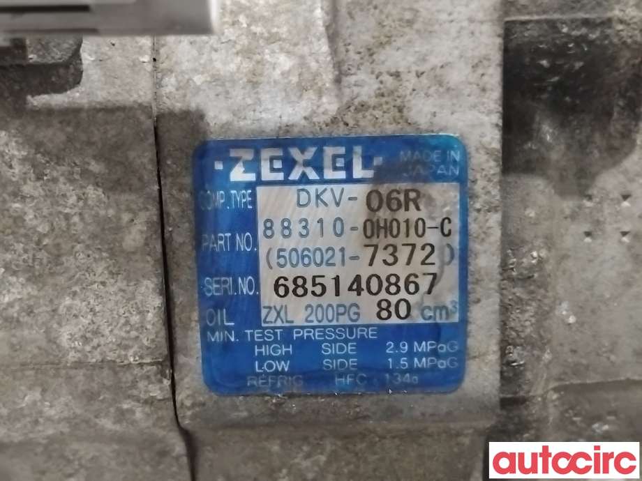 Aircondition kompressor til Toyota Aygo 2005-2014 (Type I)  (TOYOTA|883100H010|DKV-06R|88310-0H010-C)