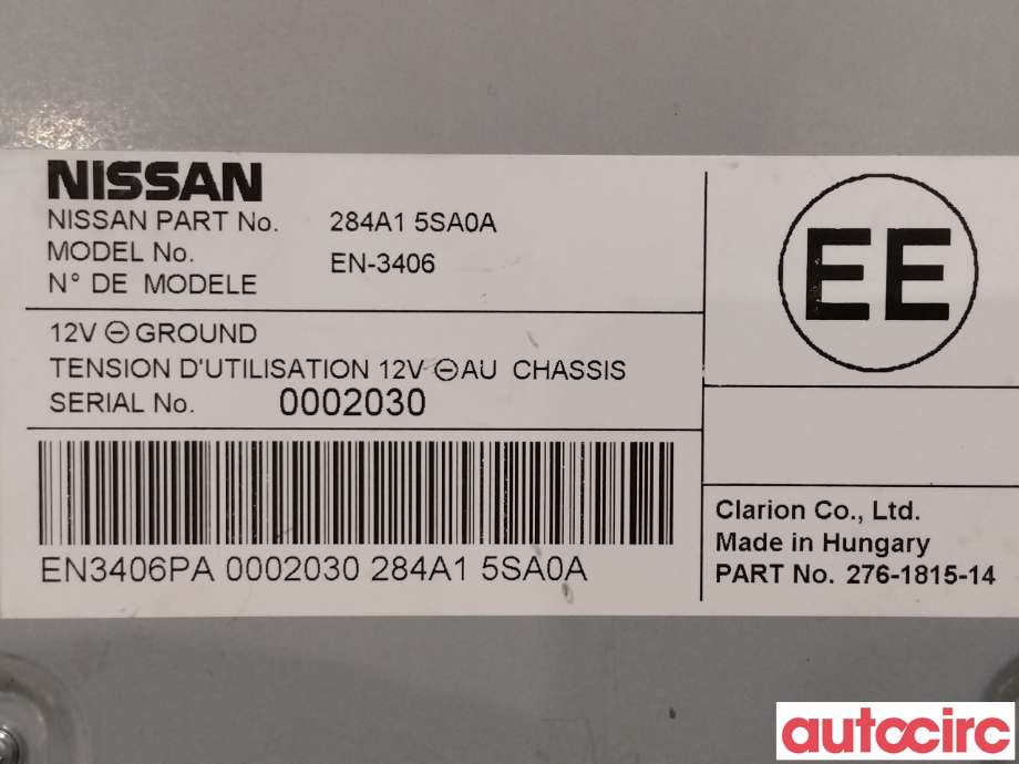 Styreenhet diverse til Nissan Leaf 2018-->> (Type II)  (NISSAN|284A15SA0A|)