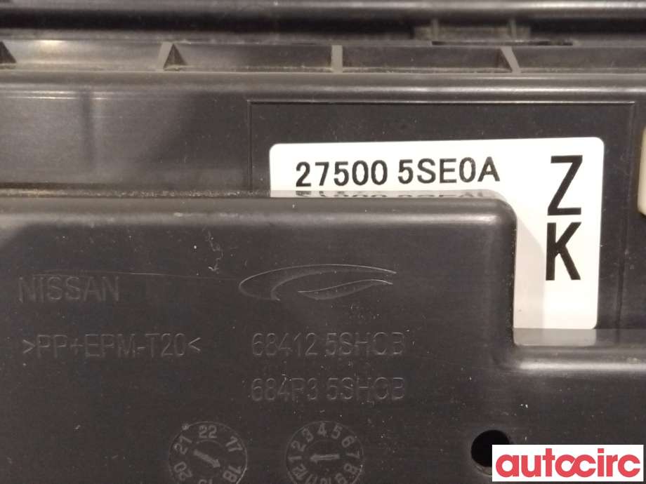 Varmeapparat betjening til Nissan Leaf 2018-->> (Type II)  (NISSAN|275005SE0A|)