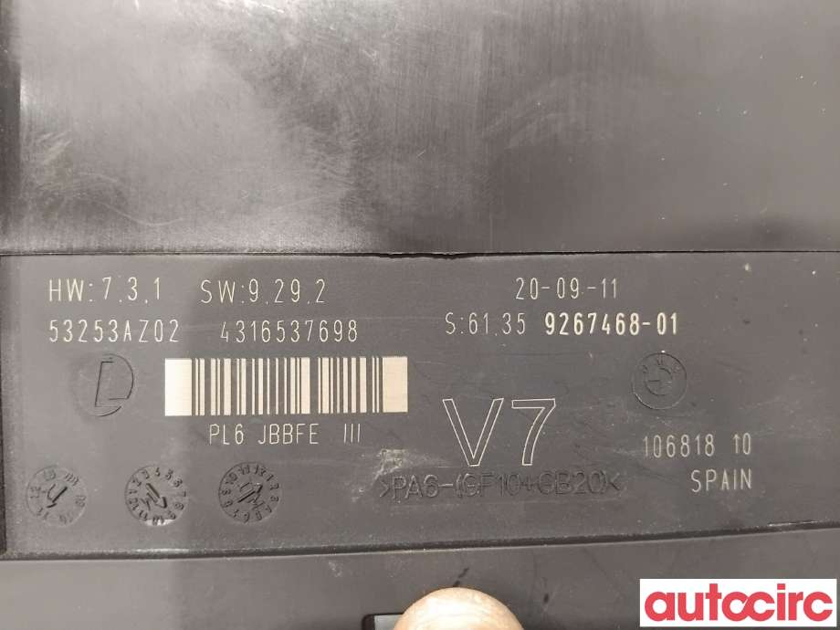 Styreenhet diverse til BMW 5-Serie 2010-2017 (F10/F11) (F10/F11) (BMW|61356992418||61359267468)