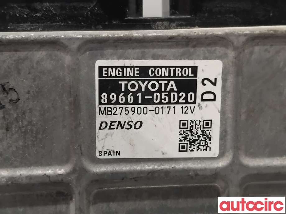 Styreenhet motor til Toyota Avensis 2009-2015 (Type III, Fase 1)  (TOYOTA|8966105D20|MB275900-0171|89661-05D20)