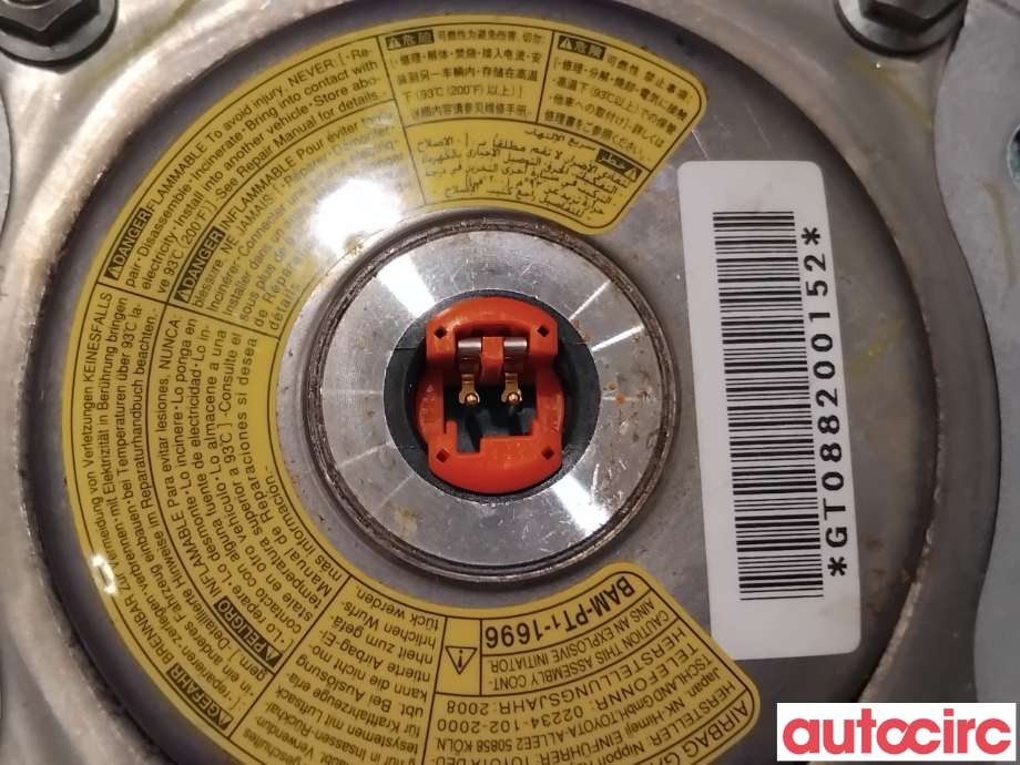 Airbag rattpute til Toyota Avensis 2009-2015 (Type III, Fase 1)  (TOYOTA|4513005130C0|)