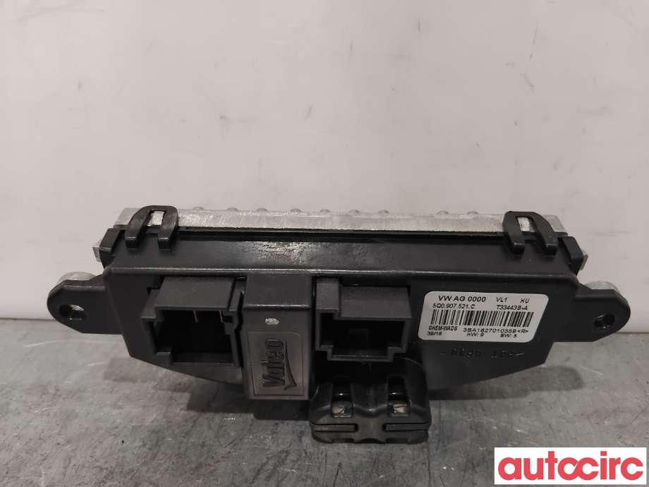 Varmeapparat motstand til Audi A3 2016-2020 (Type III, Fase 2)  (AUDI|5Q0907521C|T33443B-A|5WA907521)