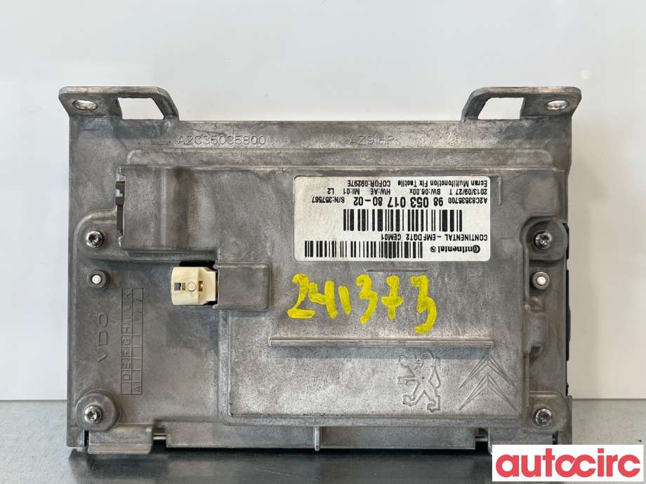 Multimedia display (MCU - Media Controller Unit) til Peugeot 2008 2013-2019 (Type I)  (PEUGEOT|9812862880)