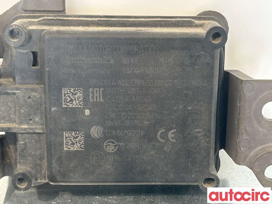 Sensor radar til Toyota C-HR 2016-->>  (TOYOTA|88210F4040)