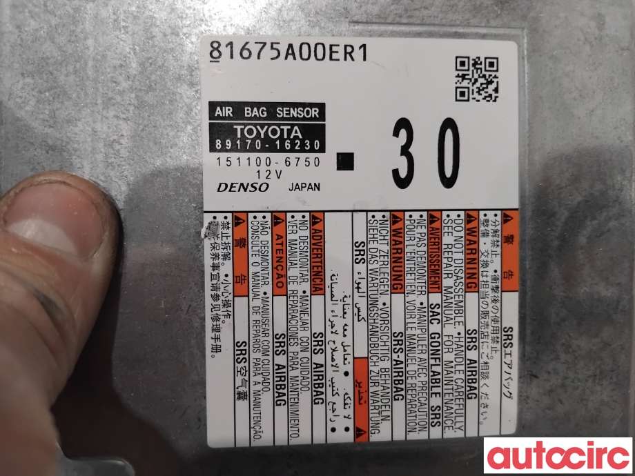 Airbag elektronikk til Toyota Corolla 2019-->>  (TOYOTA|8917016230|151100-6750|89170-16230)