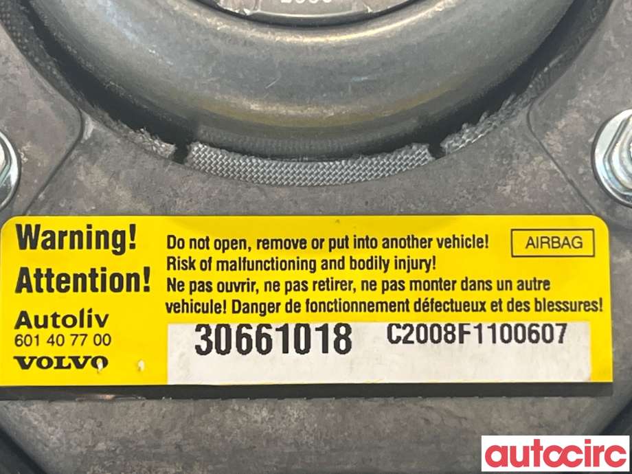 Airbag rattpute til Volvo XC70 2005-2007 (Type I, Fase 2)  (VOLVO|8665914)