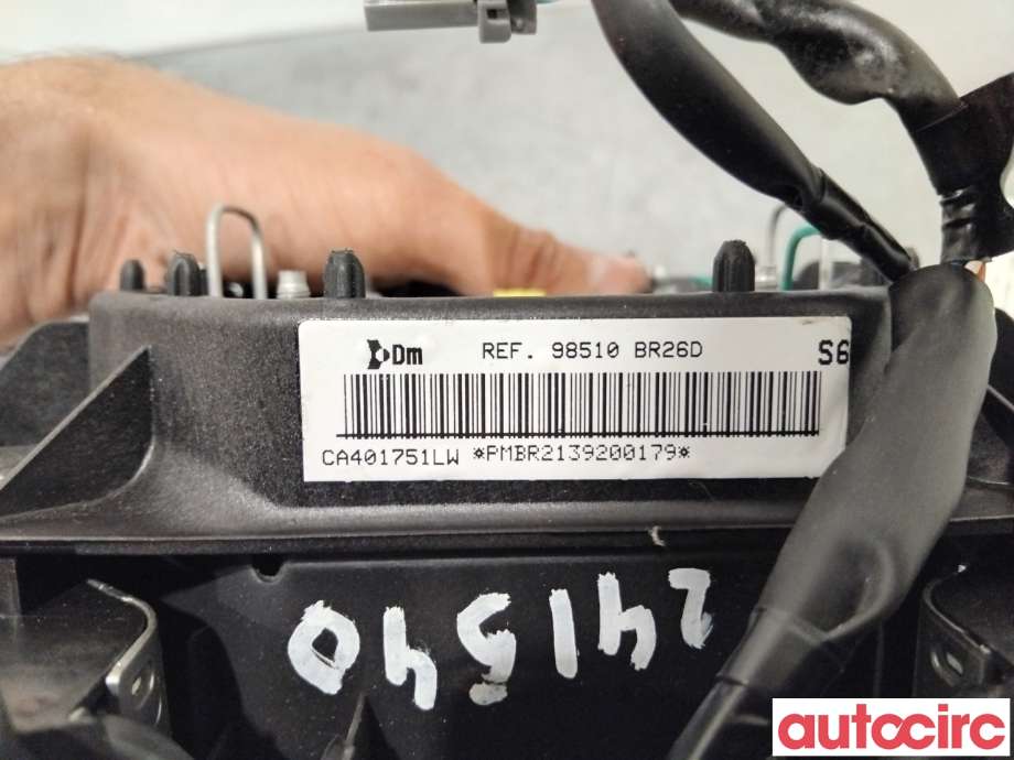 Airbag rattpute til Nissan Qashqai 2010-2014 (Type I, Fase 2)  (NISSAN|98510BR26D|)