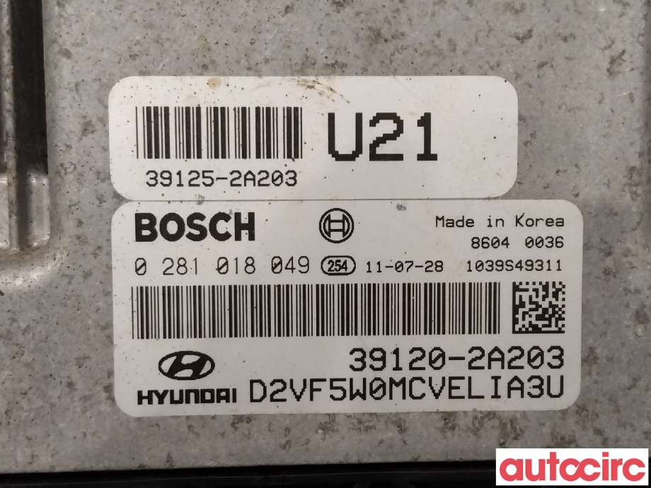 Styreenhet motor til Hyundai i40 2012-2017  (HYUNDAI|391202A203|)