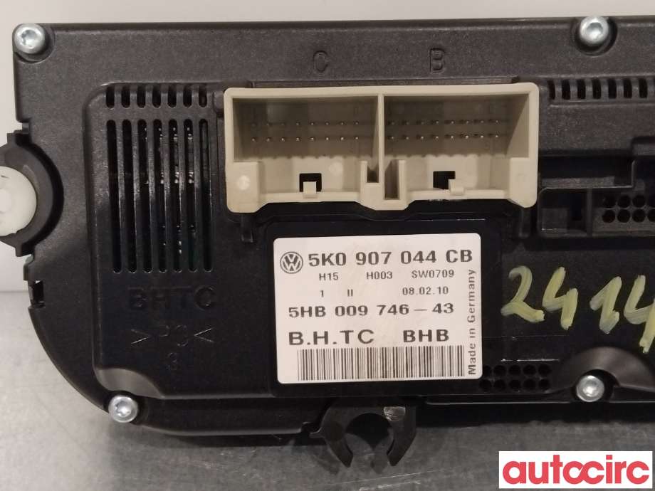 Varmeapparat betjening til VW Passat 2005-2010 (B6) (B6) (VOLKSWAGEN|5K0907044CB|5HB009746-43|5K0907044HD)